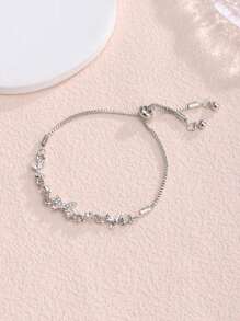 1 chiếc vòng tay nơ cổ điển và độc đáo dành cho phụ nữ ngày lễ tình nhân, mẹ, mẹ, ngày của mẹ, quà tặng - Bạc - Xem 3