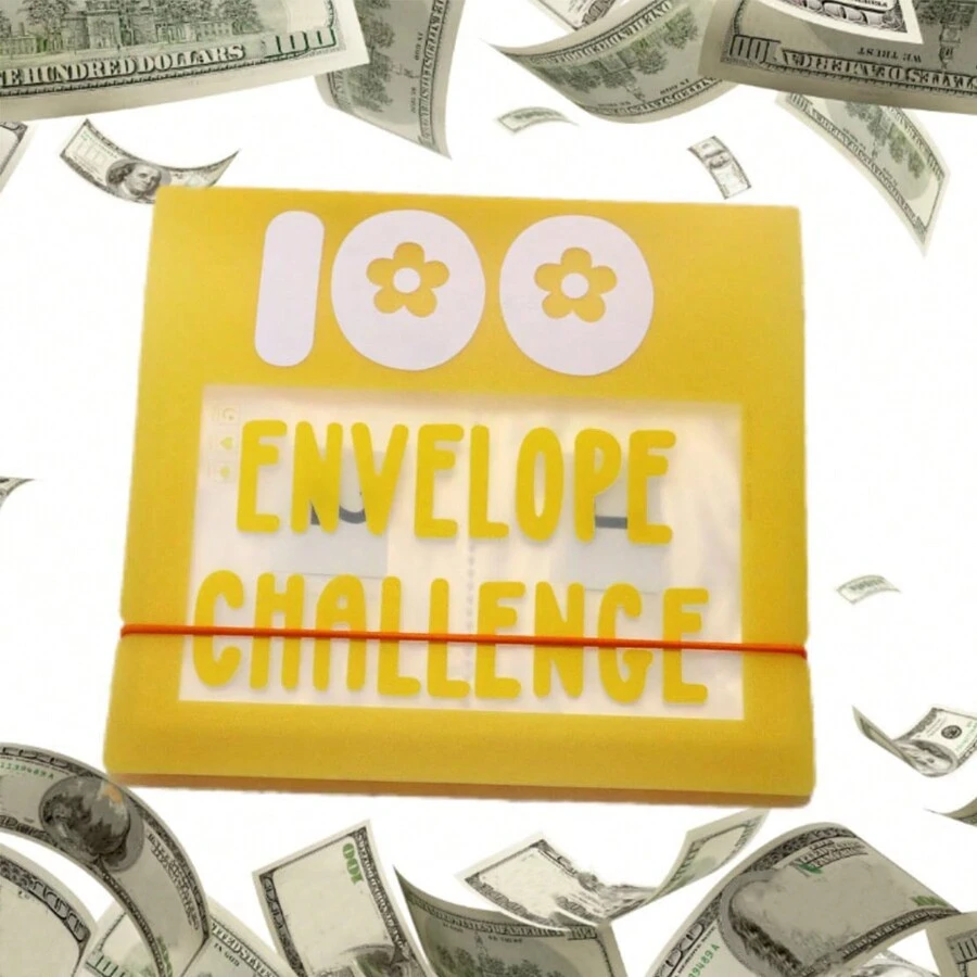 100 Envelope Challenge Binder, Saving Challenge Box Kit Cash Saving