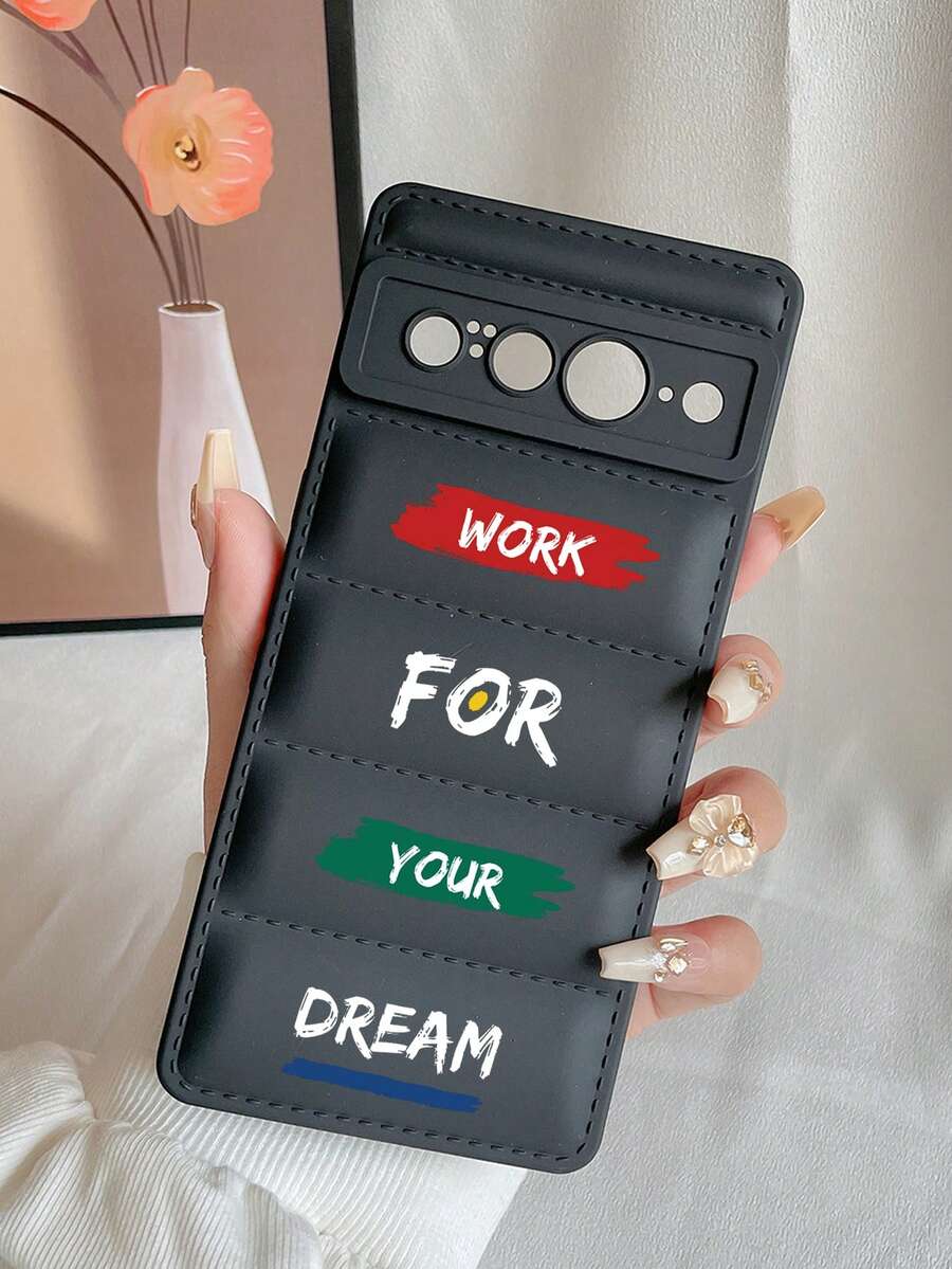 1 Miếng Mờ Đen Áo lông Jacket  Phong cách TPU Ốp lưng & bao da điện thoại Với Truyền cảm hứng Tiếng Anh Tác phẩm nghệ thuật Tương thích với Điểm ảnh 8 - Nhiều màu - Xem 1