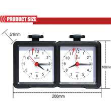 LEAP PQ9905 Quarz Digital Chess Clock Count Up Down Timer Sports Electronic Chess Clock I-GO Competition Board Game Chess Watch - Black - View 6