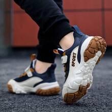 Boys' Sports Shoes, New Breathable Mesh Sneakers With Soft Sole For Spring & Autumn 2024, For Children