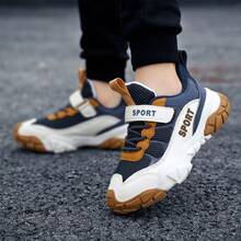 Boys' Sports Shoes, New Breathable Mesh Sneakers With Soft Sole For Spring & Autumn 2024, For Children