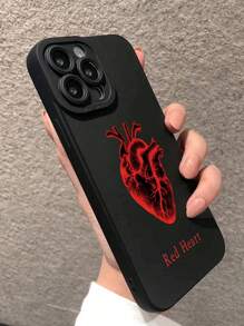 Thẳng Cạnh Thiết kế trái tim Được Sơn Dày lên Chống giọt bắn Điện thoại di động Loại vỏ Với Màu sắc In ấn Mẫu , Tương thích với - Nhiều màu - Xem 3