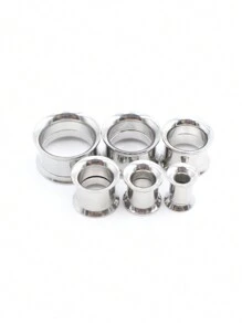 2 Peças Alargadores De Orelha 2-30mm, Túneis De Aço Inoxidável 316l Para Orelha, Piercings Com Alargadores E Túneis