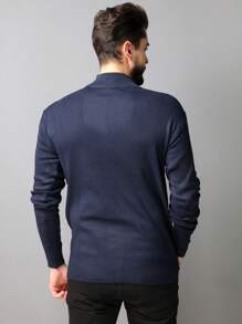 Men Sweaters - 藍色 - 查看 4