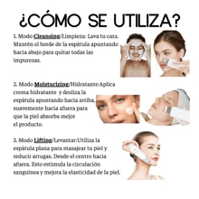Limpiador Facial Peeling Ultrasónico Portátil Depurador de Piel - Blanco - Ver 3