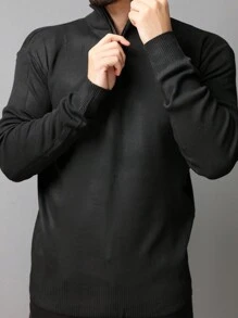 Men Sweaters - 黑色 - 查看 2