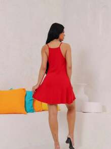 Women Dresses - Red - View 2