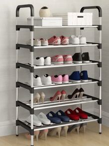 Zapatero de tubo de aluminio 8 niveles estante multifunción acero inoxidable para zapatos gran capacidad organizador moderno zapatero resistente almacenaje vertical clóset dormitorio entrada pasillo fácil de armar diseño compacto ideal calzado deportivo botas sandalias multifuncional ahorro espacio mueble zapatera para hogar y oficina - Multicolor - Ver 3