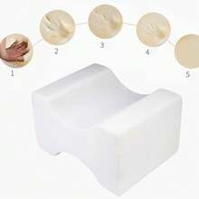 1pc Square-Shaped Leg Rest Pillow + Navy Or Grey Or Black Or White, Modern Style Simple Design Leg Rest Pillow With Breathable Quality Fabric, Suitable For Living Room Home Use Nap Sleeping Multiple Functions Sleep Aid, Can Be Used In Cars And Other Settings - Black Square Leg Pillow - View 4