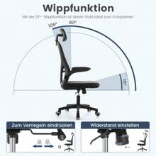 OYAJIA Home Office Chairs - màu đen - Xem 8