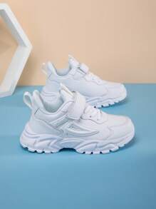 Zapatillas Deportivas Para Niños, Cómodas Y Livianas De Color Blanco, Nuevas Llegadas Para Niñas Pequeñas, Antideslizantes, Resistentes Al Agua Y Duraderas Para Correr Informalmente - Blanco - Ver 4