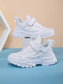 Zapatillas Deportivas Para Niños, Cómodas Y Livianas De Color Blanco, Nuevas Llegadas Para Niñas Pequeñas, Antideslizantes, Resistentes Al Agua Y Duraderas Para Correr Informalmente - Blanco - Ver 5