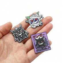 pocket monsters Túi 3 CÁI Người Nhật Bản Anime Hợp kim Trâm cài Vui Coa dây Hình dạng Nhân vật Trâm cài Kim loại Huy hiệu Của phụ nữ Cái túi Đồ trang trí Men răng Huy hiệu - 3 chiếc - Xem 3