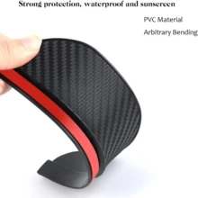 Mirror Rain Visor Eyebrow, Side Mirror Rain Guards, Covers For Car Uniservial Fit - Black - View 5