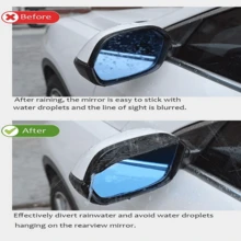 Mirror Rain Visor Eyebrow, Side Mirror Rain Guards, Covers For Car Uniservial Fit - Black - View 6
