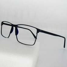 Draffini Armação Para Óculos de Grau Masculina Retangular feita em Titânio 100% Resistente - Azul - Visão 4