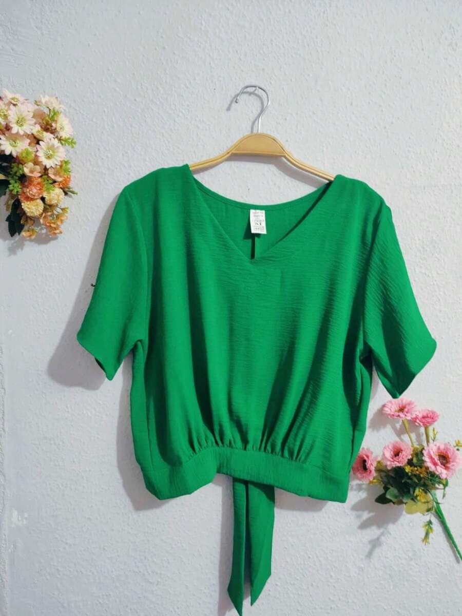 Women Tops - màu xanh lá - Xem 1