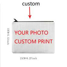 Picture Printed Custom Posters Customized Your Picture Photo Paper Prints Personalized Cosmetic Bag Linen Zipper Hand Bag Storage Bag Back To School Graduation Gift For Teacher Makeup Bag Make Up Organizer For Bathroom Travel College Dorm Beach Summer Portable Multifunctional Women Girl Student, Multifunction, Travel Bag, Cosmetic Bag/Makeup Bag, For Anniversaries, For Birthdays, For Holiday/ Vacation, For Outdoors/Outings/Travel/Hiking/Stadium/Sports/Climbing, For School, For Business/Commute/Work/Office