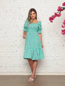 Women Dresses - Green - View 1