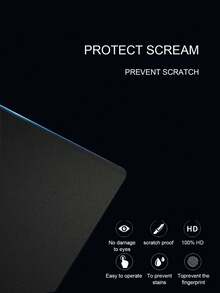 [1pc] Galaxy Tempered Glass Screen Protector, 9H Hardness, Anti-Scratch, Bubble-Free, Easy Installation, Compatible With Samsung A9+/A9Plus - Clear - View 7