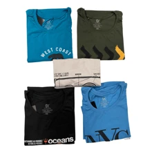 Men Plus Size T-Shirts - Multicolor - View 4