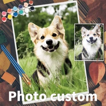 [Customized] 1pc Photo Custom Diy Painting By Numbers Personality Picture Paint By Numbers Gift Acrylic Coloring By Numbers Home Decor 30x40cm/12x16inch Without Frame 24colors