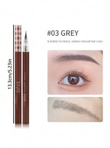 1 lápis de sobrancelha líquido à prova d\"água de longa duração à prova d\"água de maquiagem para iniciantes 0,01 mm ponta de pincel ultrafina e macia