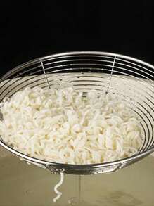 1pc Stainless Steel Wire Strainer, Comfortable Handle, Easy To Retrieve, Quick Drainage Of Water And Oil - Purple - View 8