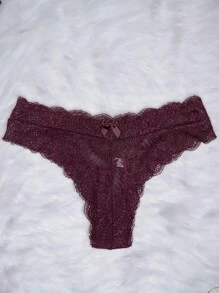Women Bra & Panty Sets - Màu Đỏ Sâu - Xem 3