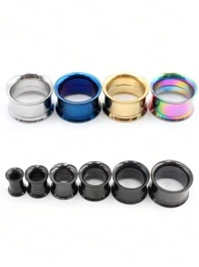 2 Peças Alargadores De Orelha 2-30mm, Túneis De Aço Inoxidável 316l Para Orelha, Piercings Com Alargadores E Túneis