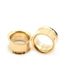 2 Peças Alargadores De Orelha 2-30mm, Túneis De Aço Inoxidável 316l Para Orelha, Piercings Com Alargadores E Túneis