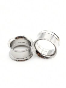 2 Peças Alargadores De Orelha 2-30mm, Túneis De Aço Inoxidável 316l Para Orelha, Piercings Com Alargadores E Túneis