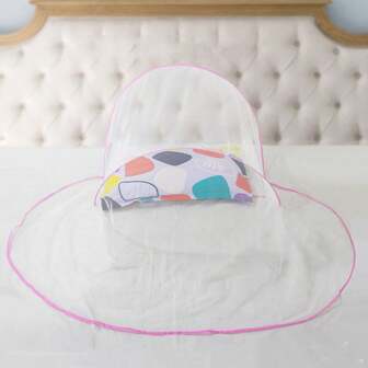 1 件免安装可折叠豪华面部蚊帐，便携式网状头罩，适合旅行