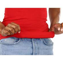 ToBeInStyle Men's Cotton Tank Tops - 紅色 - 查看 6