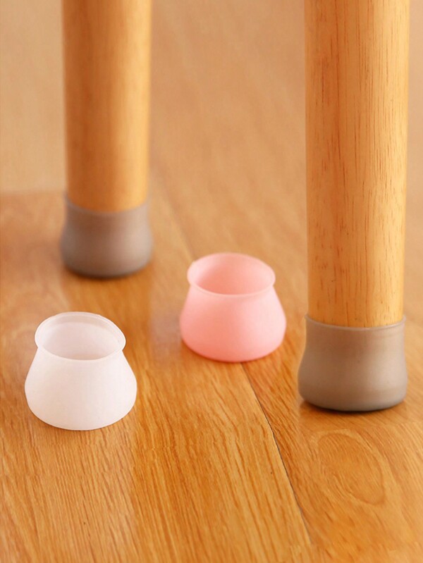 4/8pcs Silicone Table/Chair Leg Protectors, Furniture Leg Caps Pads, Anti-Slip Noise Reduction Foot Covers