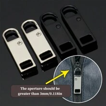 4/8 cái Kim loại Dây kéo Kéo , Có thể tháo rời phổ cập Dây kéo Kéo Thay thế , Dây kéo Xử lý Đối với Quần áo , Quần jean , Ba lô , DIY Thủ công May Phụ kiện - Bạc - Xem 6