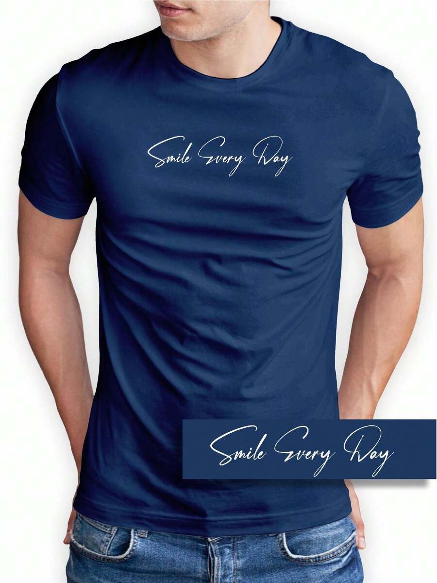 Men T-Shirts - Màu xanh lam - Xem 1