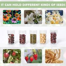 1pc Seed Storage Box, 20pcs Seed Envelopes, Seed Storage Box With Zipper Bag, Label Stickers (Seeds Not Included), Garden Seed Organizer - 1 Package+20 Envelopes+Labels+Bottles - View 6