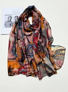 Breathable Fringed Shawl, Elegant Style Scarf New Bohemian Fashion Women's Silk Scarf, Vibrant Large Scarf, Outdoor Sunscreen Beach Wrap, Versatile Headscarves, Spring/Summer - Multicolor - View 13