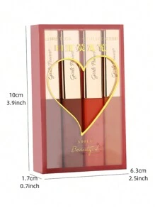 4入組唇膏胭脂荧光笔套装,紅粉色標記筆著色,適用於閱讀、素描、藝術繪畫等,適合女孩禮物 - 紅色 - 查看 2