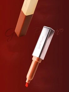 4入組唇膏胭脂荧光笔套装,紅粉色標記筆著色,適用於閱讀、素描、藝術繪畫等,適合女孩禮物 - 紅色 - 查看 8