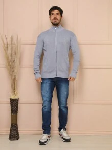 Men Sweaters - Light Grey - View 9