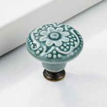 1pc Drawer Knob, Cabinet Knob Pull Handle, Porcelain Ceramic Kitchen Cabinet Handle, Cabinet Bathroom Door Handle, Furniture Hardware