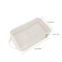 1pc Waterproof Baby Clothes Storage Bag, Separated Compartment For Dirty Clothes, Organizer Bag For Mother And Baby Travel Use - Beige - View 9