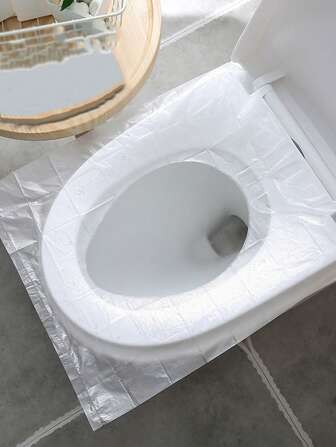 50 Packs Portable Disposable Toilet Mat: Waterproof Toilet Covers For Travel & Comfort Bathroom Decor Fall Decor