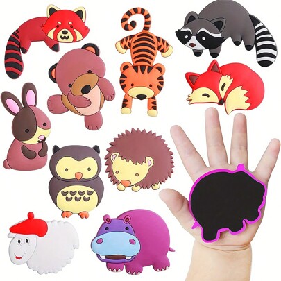 10PCS Fridge Magnets For Toddlers Random Animals Shaped Refrigerator Magnets For Kids Full Back Magnetic Soft Rubber Kids Magnets Educational Toys Gift Fridge Whiteboard Cartoon For Baby Children Office, School, Drawing, Student, Markers, Stationery, Boys, Girls, School Supplies, Magnetic Toys, Magnet Toys, Magnets For Kids Magnetic Toys, For Kids, Magnet Toys, Fridge Magnets, Fridge Magnets Kids, Toddler Toys