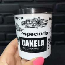 Kit Porta Temperos Linha BLACK 200ML Multiuso Cozinha