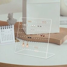 3 Tier Acrylic Stair Shelf, Colorful Display Stand For Collectibles, Action Figures, Toys, Nail Polish, Perfume Storage Rack, Statues, Decor And Organizer Clear Showcase - Clear - View 1