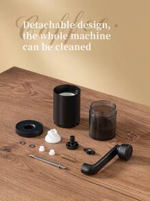 1入組手動研磨咖啡機,便攜手摇咖啡碎豆機,陶瓷磨芯可調節